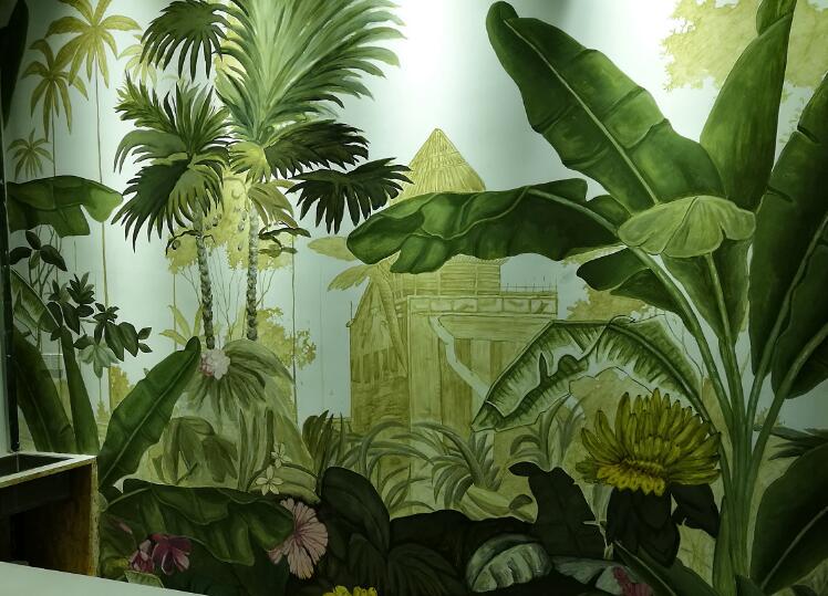 植物墙绘