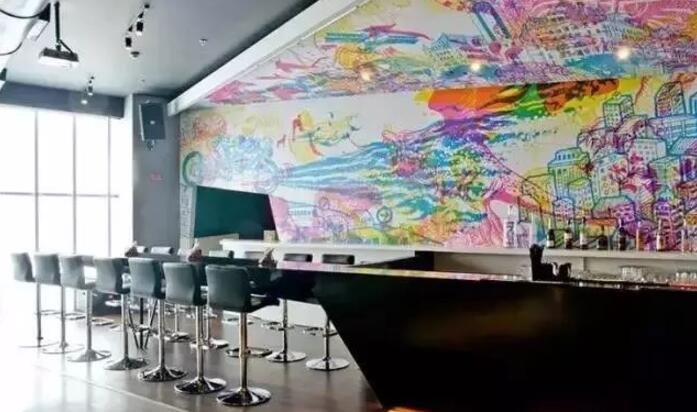 法式餐厅墙绘装修效果图