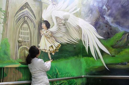 天使墙绘